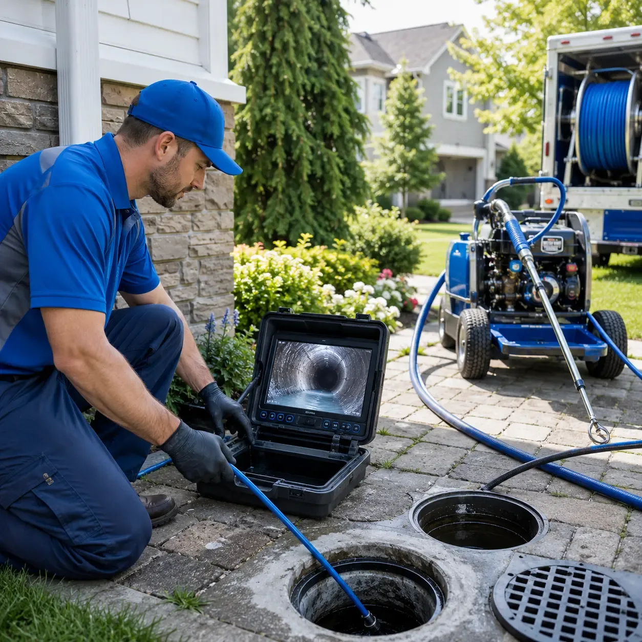 Outdoor drain cleaning professionals serving Bainbridge, NY