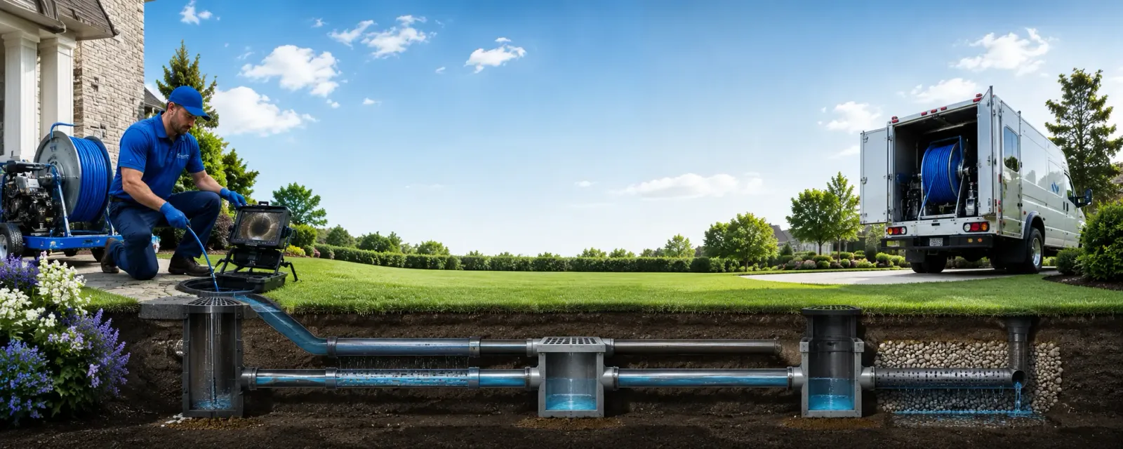 Outdoor drain cleaning information for Bainbridge, NY